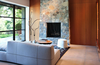 Камины из бутового камня