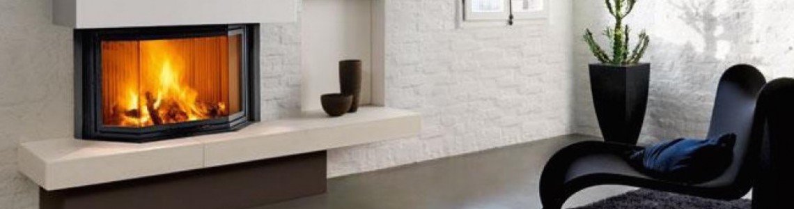 Дизайн камінів у формі призми