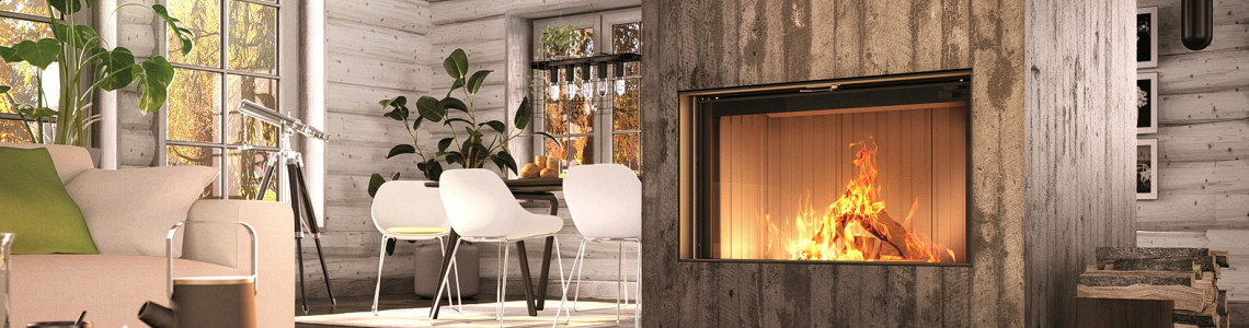 Широкоформатні каміни