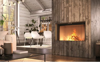 Широкоформатні каміни