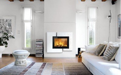 Білий камін в інтер'єрі - сучасна тенденція total white