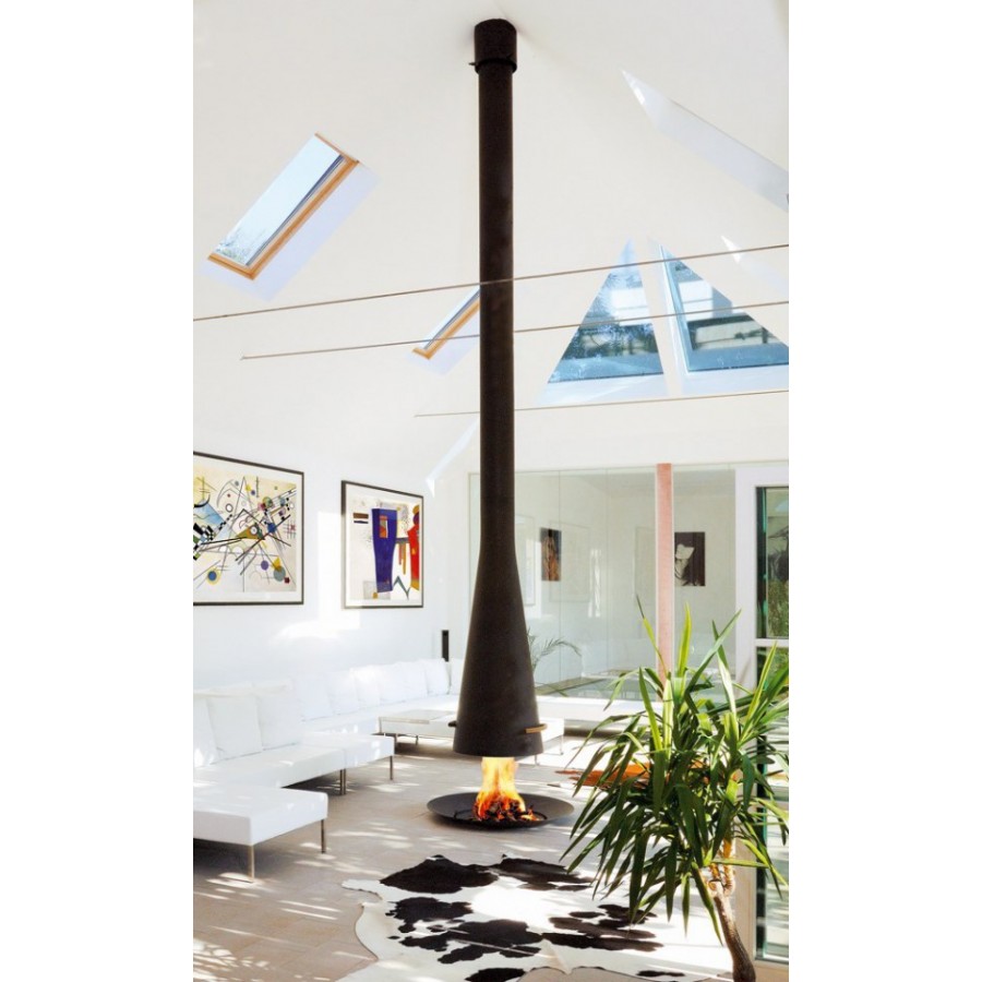 Острівний камін Filiofocus 2000 Telescopique