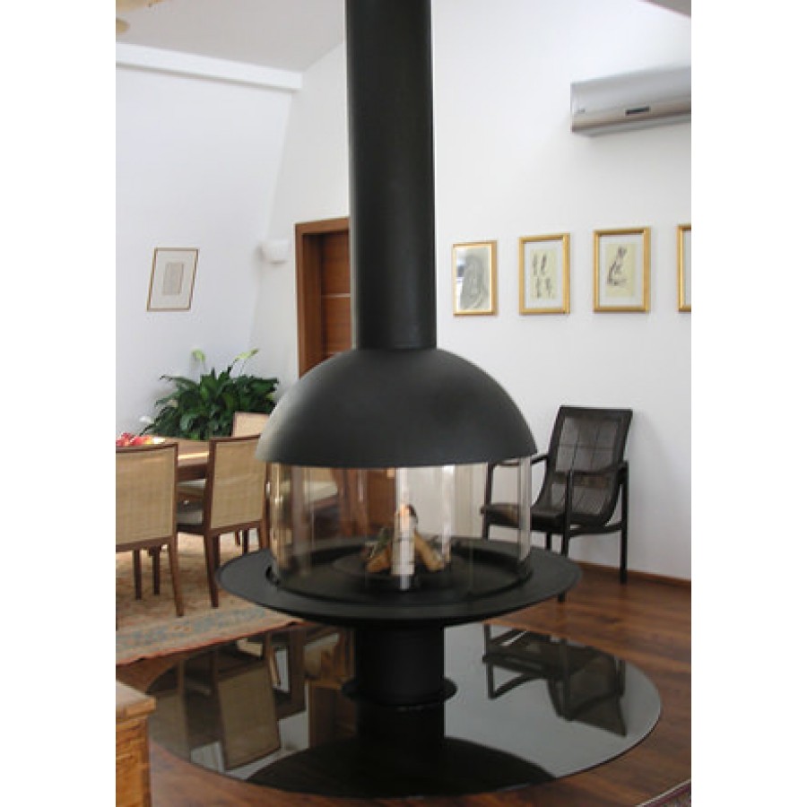 Острівний камін Mezzofocus Vitre