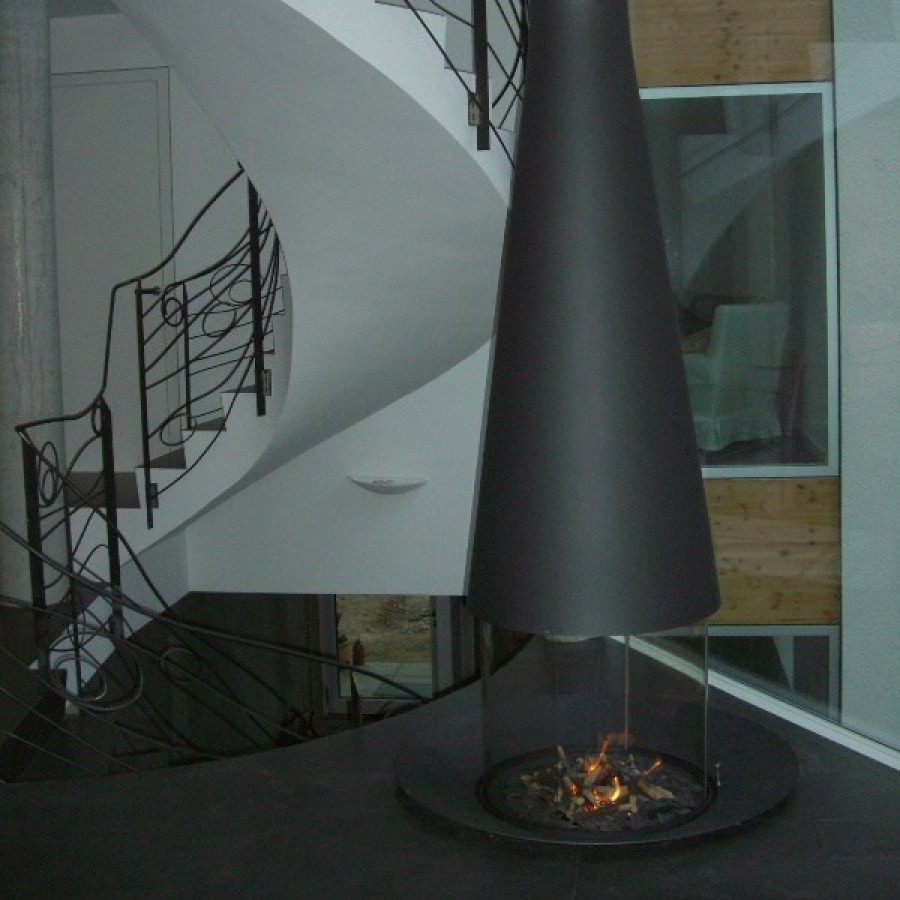 Островной камин Filiofocus 2000 Central Vitre