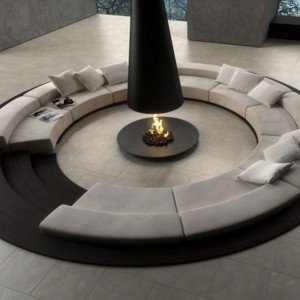 Острівний камін Filiofocus 2000 Telescopique