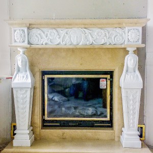 Мармуровий камін в античному стилі