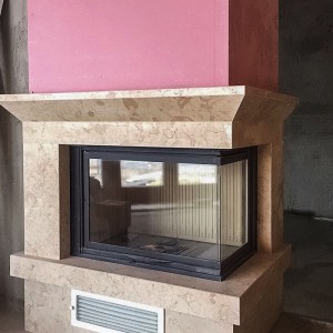 Кутовий камін с топкой Piazzetta 285 SL