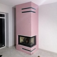 Правобічна кутова топка, конвекційний короб під оздоблення