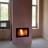 Стандартний конвекційний короб під облицювання, топка з прямокутним фасадом