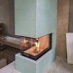 Тристороння камінна топка Spartherm в конвекційному коробі з г.к.