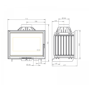 Камінна топка Invicta 700 Air Control
