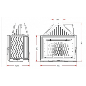 Камінна топка Invicta 800 Grande Vision
