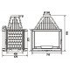 Каминная топка Laudel 800 Panoramique Double Face