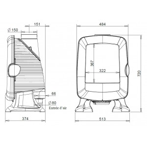 Піч чавунна Invicta ELO S