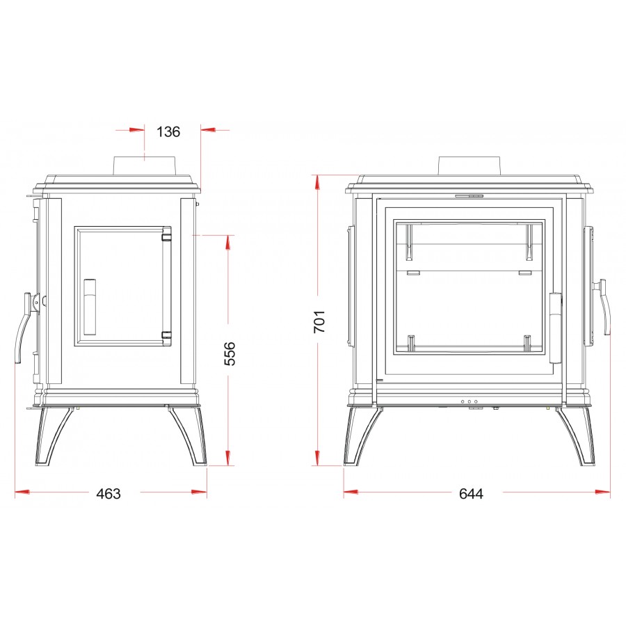 Піч чавунна Invicta Sedan M