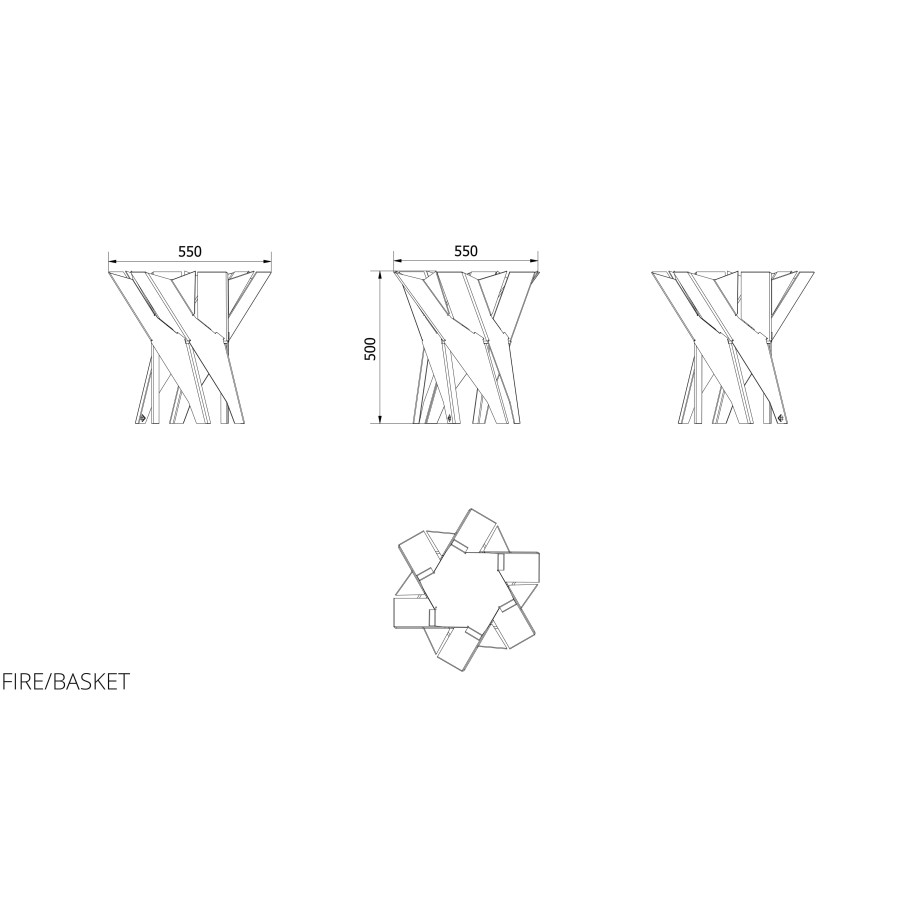Садове вогнище BASKET Kratki