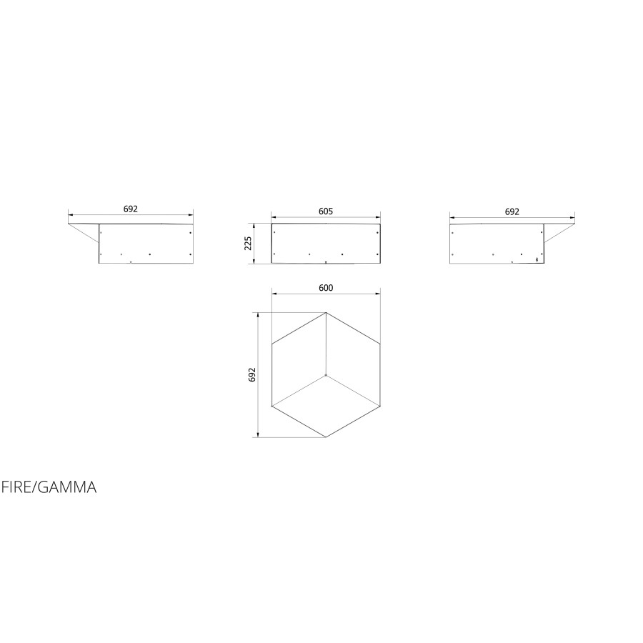 Садовый очаг Gamma Kratki