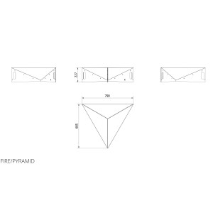 Вуличне вогнище PYRAMID Kratki