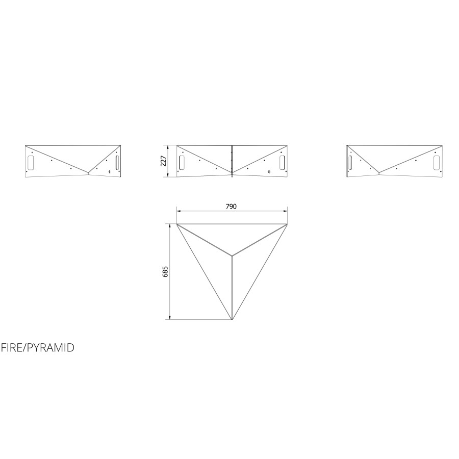 Садовый очаг pyramid Kratki