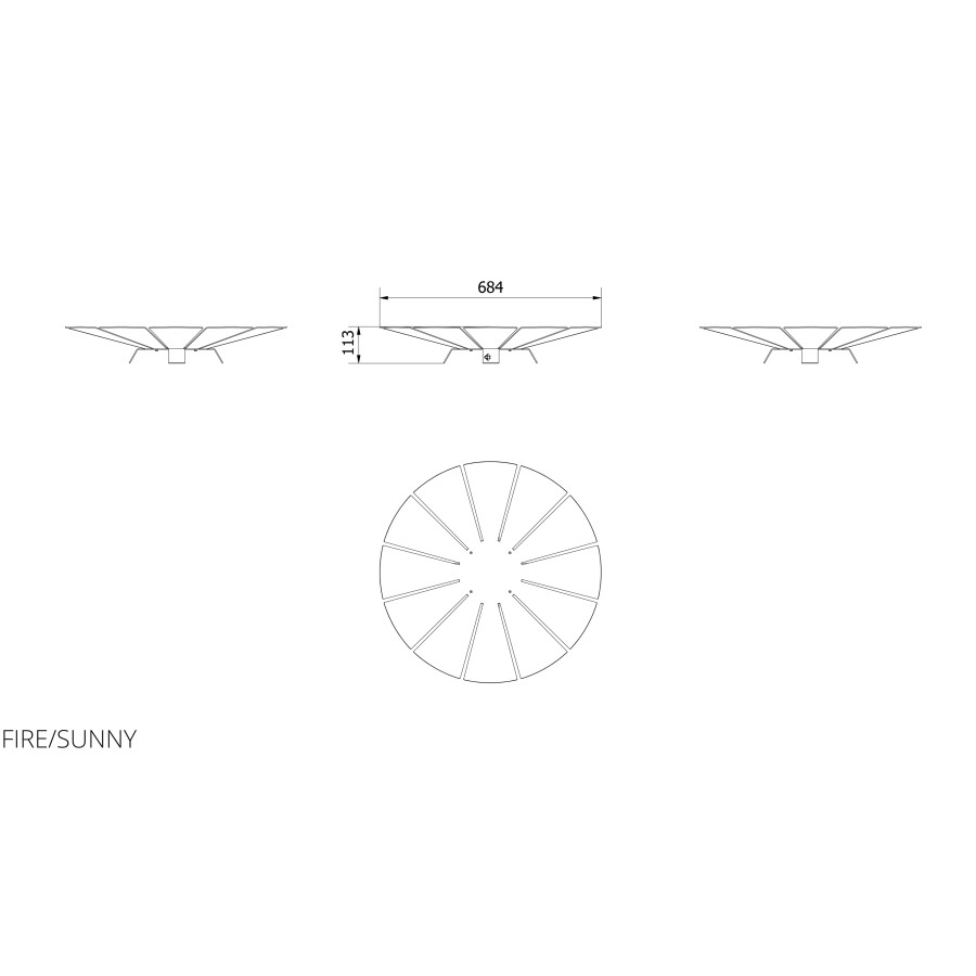 Садове вогнище SUNNY Kratki