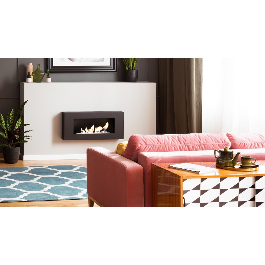 Біокамін Kratki DELTA FLAT чорний