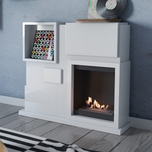 Біокамін Kratki JULY білий