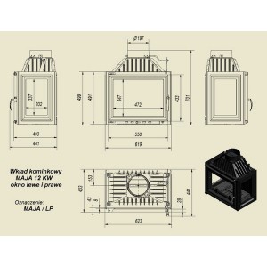 Камінна топка Kratki Maja 12 LP