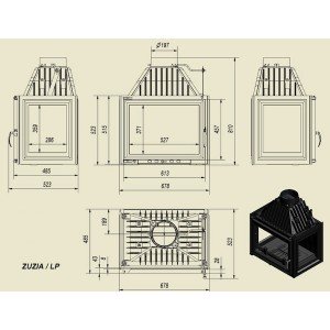 Камінна топка Kratki Zuzia 16 LP