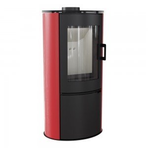 Піч кахельна Kratki AB S/DR червона