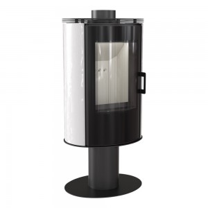 Піч кахельна Kratki AB S/N/O/DR GLASS біла