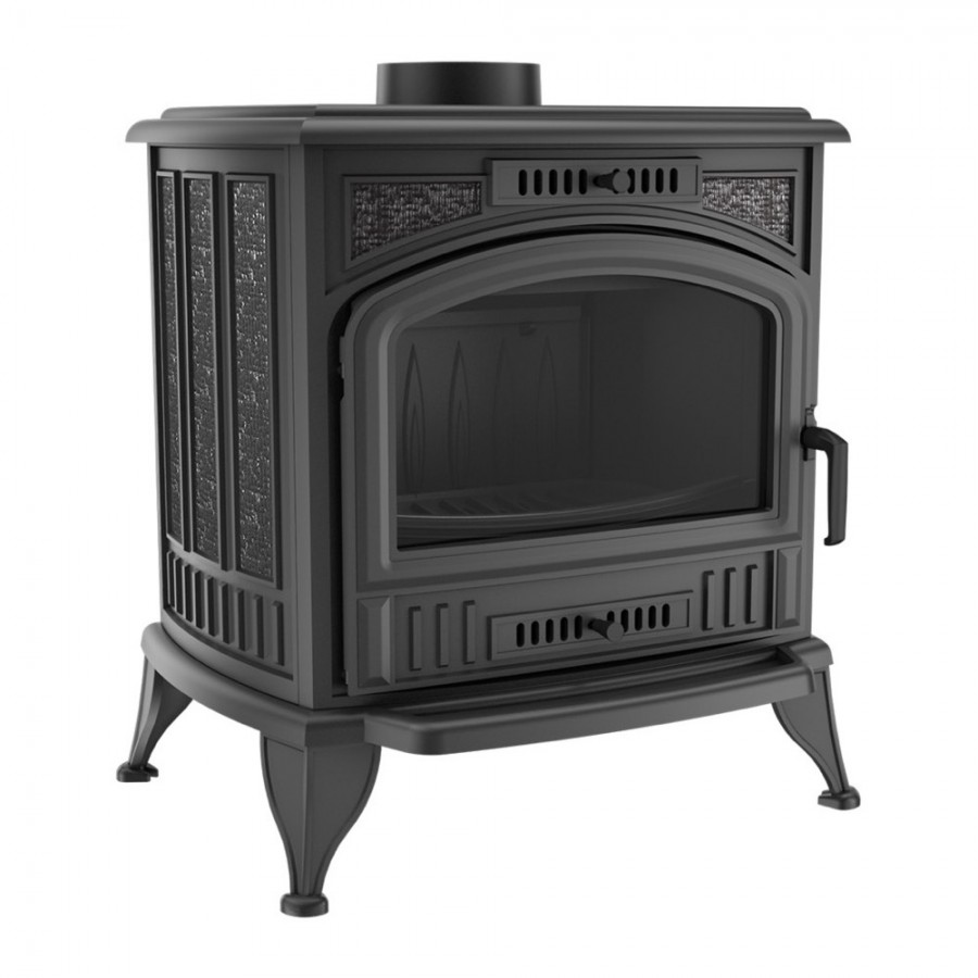 Піч чавунна буржуйка Kratki K6 ∅130 з турбофеном
