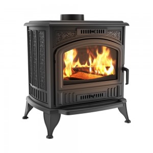 Піч чавунна буржуйка Kratki K6 &empty;150 з турбофеном