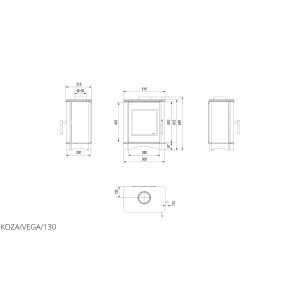 Піч сталева Kratki VEGA ∅130