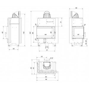 Камінна топка Kratki MBM/L/BS 10 кВт