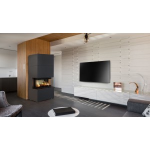 Каминная топка Kratki NBC 7 в стальном коробе HOME EASY BOX