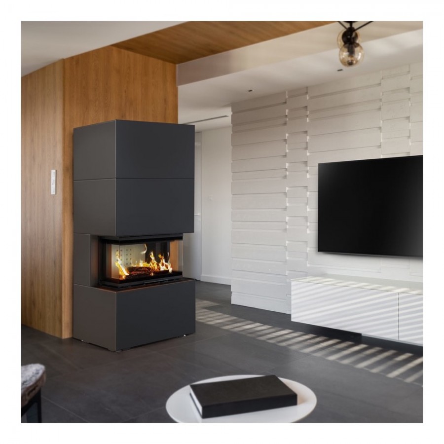 Камінна топка Kratki NBC 7 в сталевому коробі HOME EASY BOX