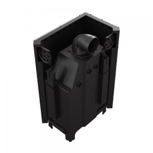 Камінна топка Kratki MBA 17 ліва BS з гільйотиною гнуте скло