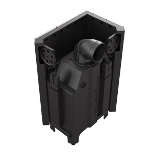 Камінна топка Kratki MBM 10 ліва BS з гільйотиною гнуте скло