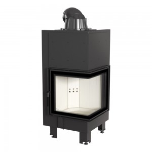 Камінна топка Kratki MBN 12 права BS гнуте скло