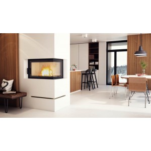 Камінна топка Kratki MBO 15 права BS гнуте скло