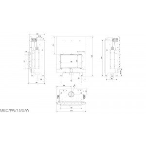 Топка з водяною сорочкою Kratki MBO PW 15 з гільйотиною
