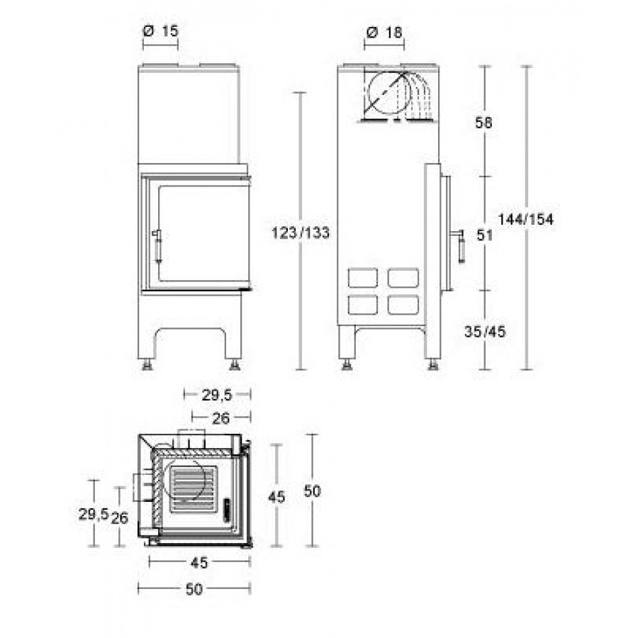 Камінна топка Piazzetta HT 510A