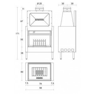 Камінна топка Piazzetta HT 2010