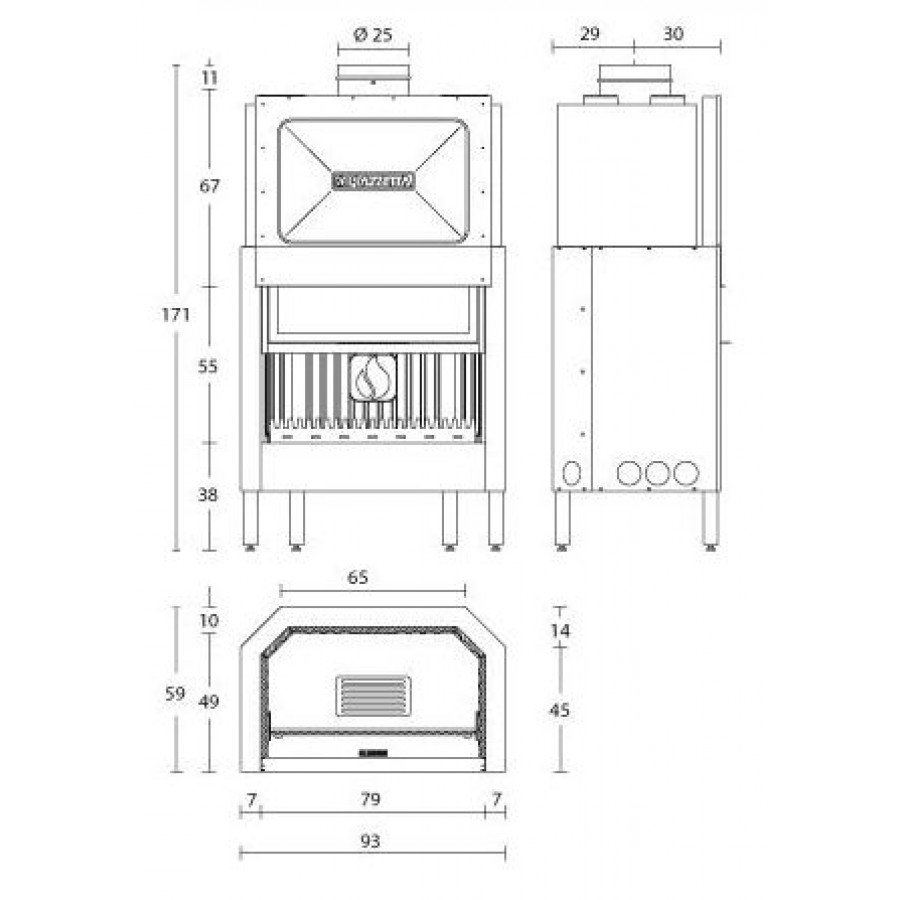 Камінна топка Piazzetta HT 610