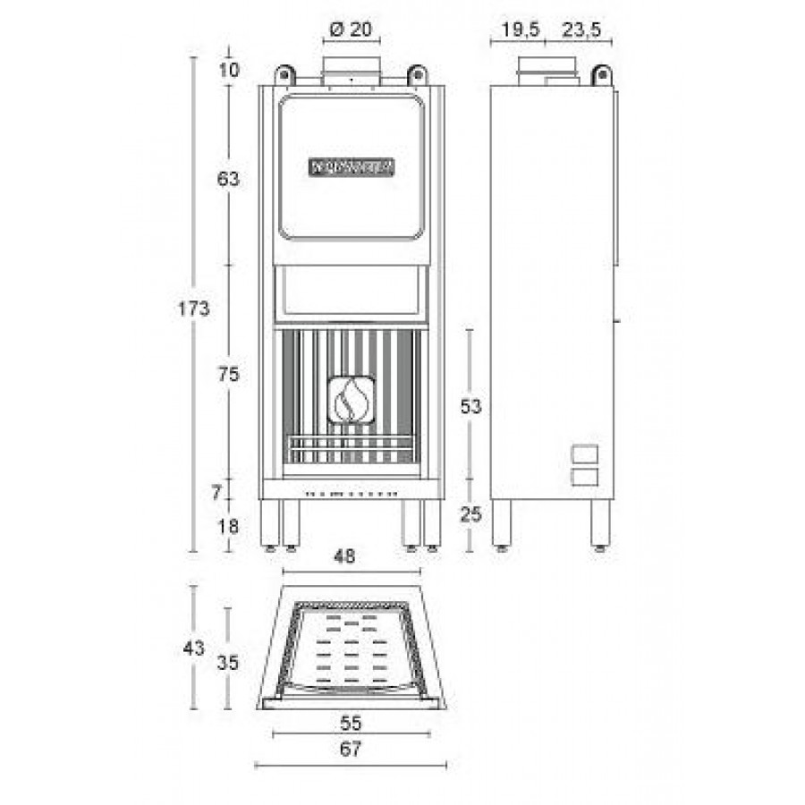 Камінна топка Piazzetta HT 650