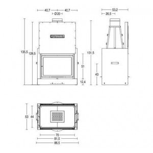 Камінна топка Piazzetta MA 260 (B) SL