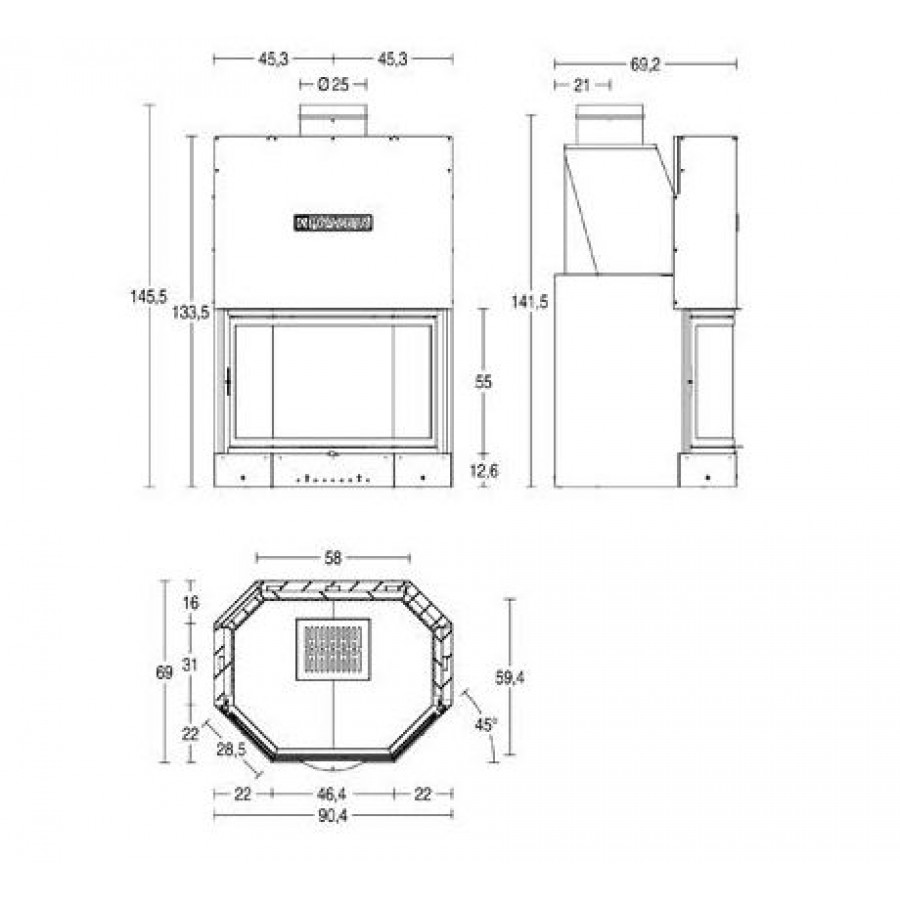 Камінна топка Piazzetta MA 270 SL