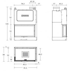 Камінна топка Piazzetta MA 281 D SL