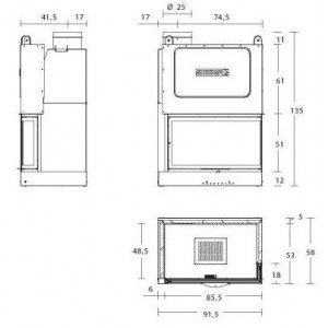 Камінна топка Piazzetta MA 281 S SL