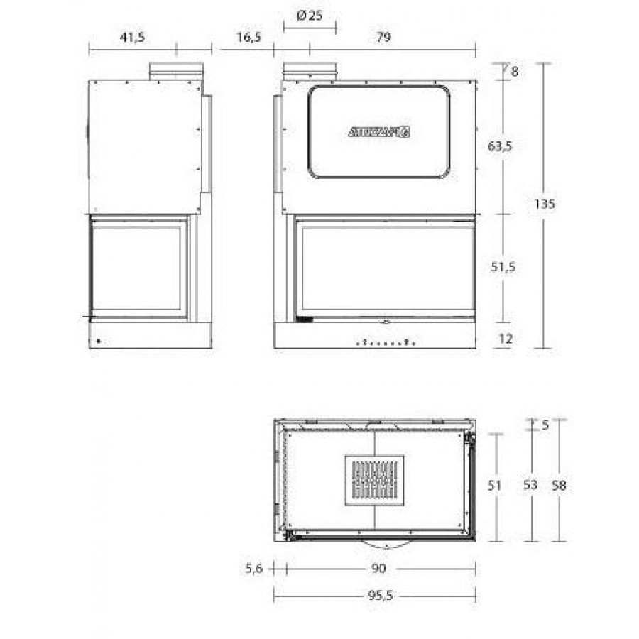 Камінна топка Piazzetta MA 283 S SL